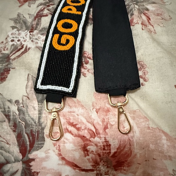 Black and Orange Collegiate 'Go Pokes' Strap - Picture 3 of 3